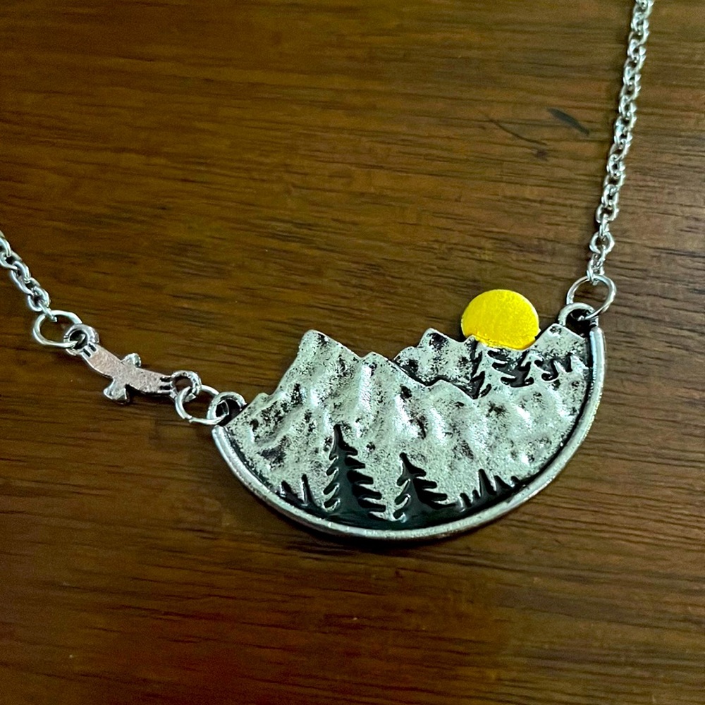 3/$15 Mountain Landscape Necklace